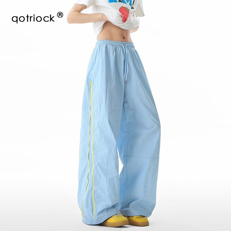 QOTRIOCK美式速干撞色拉链休闲裤图片