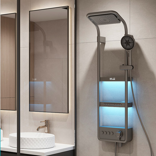 希格尼加厚置物架收纳花洒套装