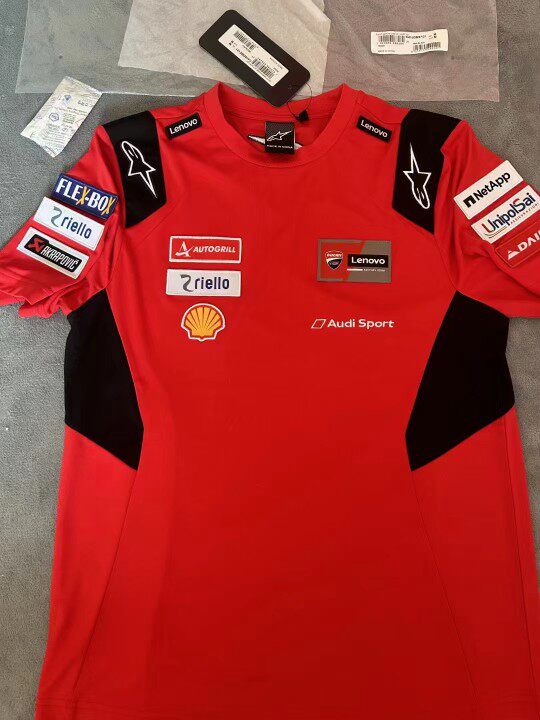 杜卡迪短袖 21gp厂队T恤 夏季速干摩托车骑行服刺绣 ducati机车服