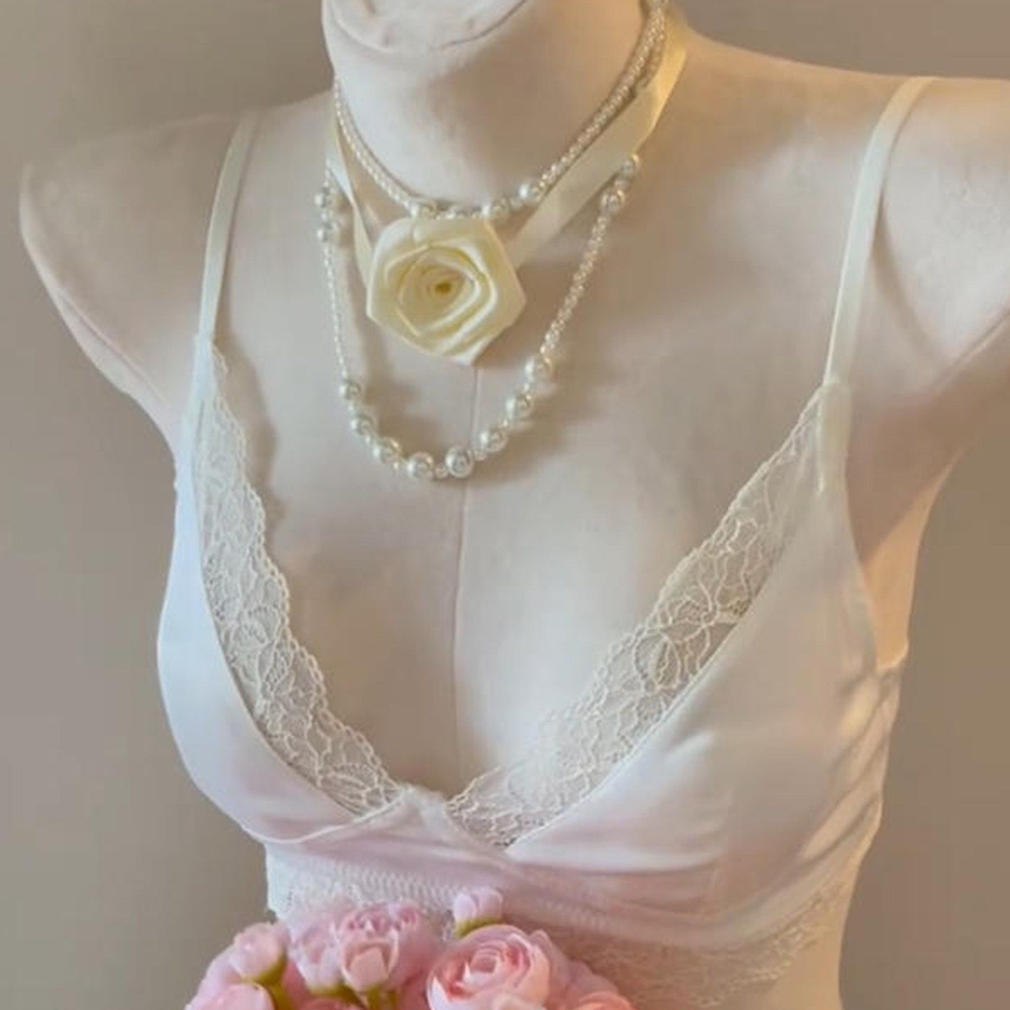 法式内衣女薄款夏季女三角杯性感蕾丝无钢圈大胸显小胸超薄文胸