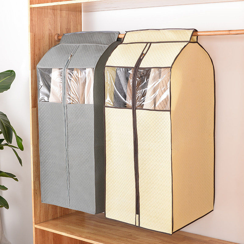 挂式衣服防尘罩无纺布大衣透明家用 立体衣帽间防尘衣罩袋