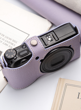 适用理光GR3保护套皮套全包 GR4头层真皮相机底座理光GR3X相机包