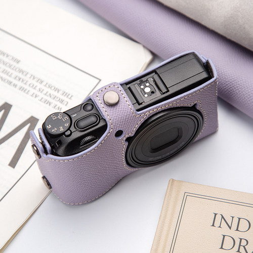 适用理光GR3保护套皮套全包 GR4头层真皮相机底座理光GR3X相机包