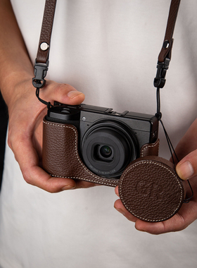 适用于理光GR3/GR3X 皮套真皮底座GR4相机保护套GR3保护套相机包