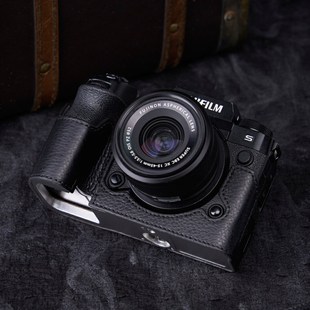 适用于富士XH2S/XH2保护套 头层真皮 皮套 真皮相机底座保护套