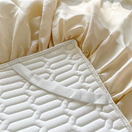 2023新款韩式公主风0.5厚乳胶凉席子床裙床罩花边枕床套夏季床单