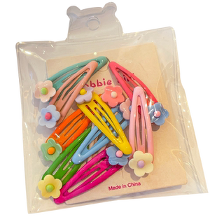 韩国糖果色可爱发夹女儿童小熊爱心花朵BB夹宝宝刘海夹侧边发女孩