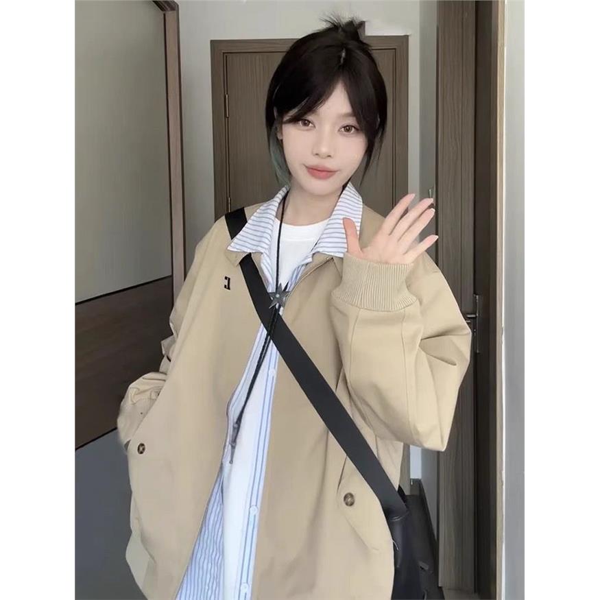 新款慵懒百搭棒球服外套