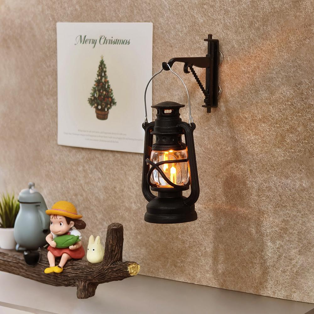 个性复古氛围灯照片墙毛毡板图钉