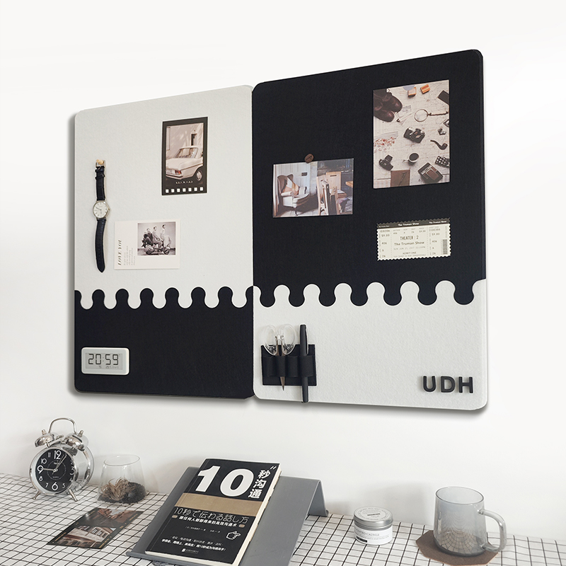 幼儿园留言板照片墙展示板免打孔