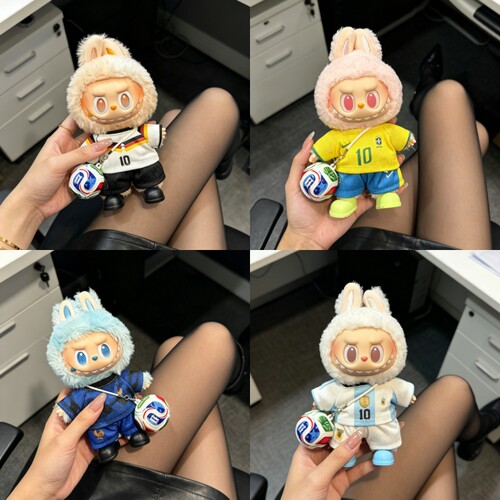 Labubu娃衣拉布布一二三代衣服2026年足球杯限定娃衣换装衣服着替