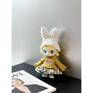 Molly积极入冬baby molly可爱娃衣着替玩偶衣服套装超萌格子裙