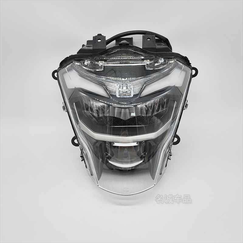 适用HJ300 DR250 DR300摩托车前照灯总成大灯总成LED车头灯