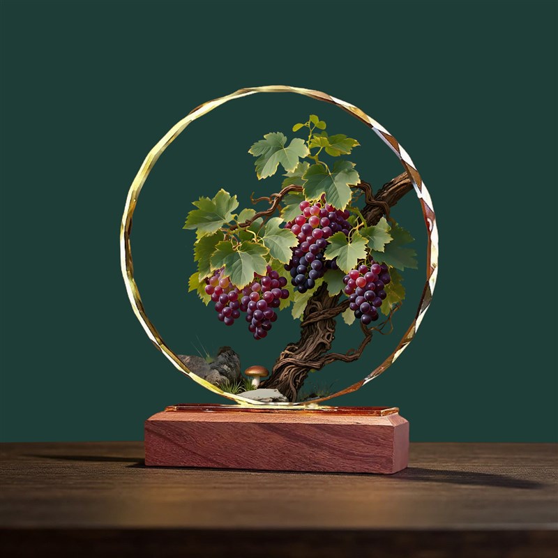 子旗东莱葡萄入口水晶饰品客厅酒柜电视柜多旗多富家装桌