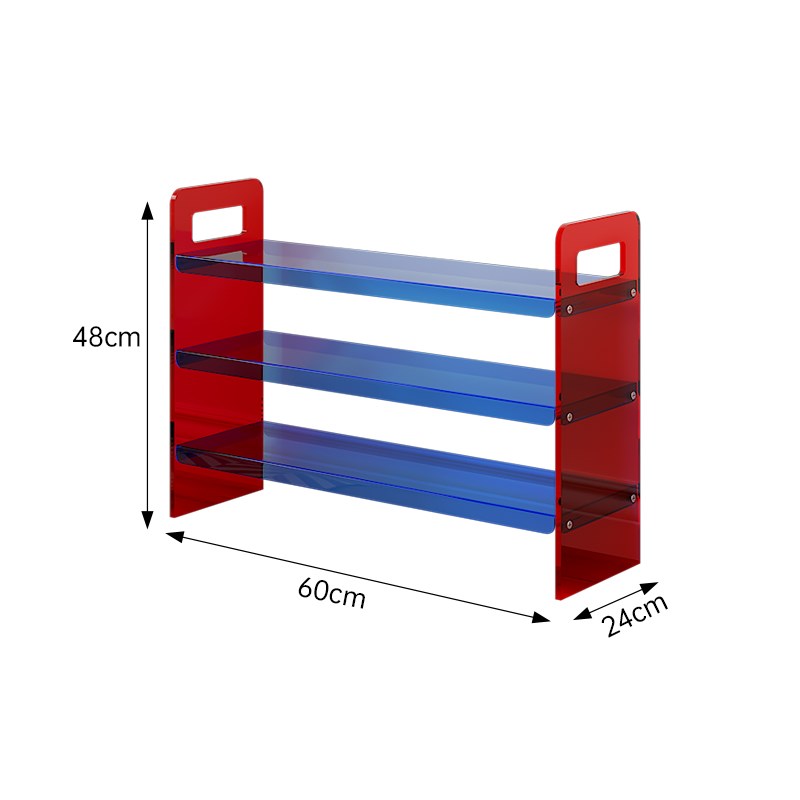 亚克力透明平层鞋架家用多层鞋架门口玄关架鞋网红悬浮收纳鞋架子