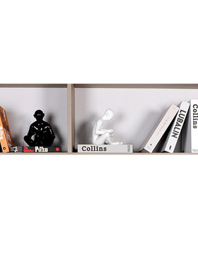 样板房书房饰品书架软装工艺品挂画书挡假书道具装饰摆件简约现代