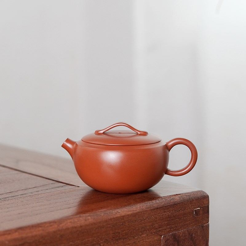 复烧汉瓦壶 130cc 复烧200目坭兴陶 纯手工茶壶广西坭兴陶茶具