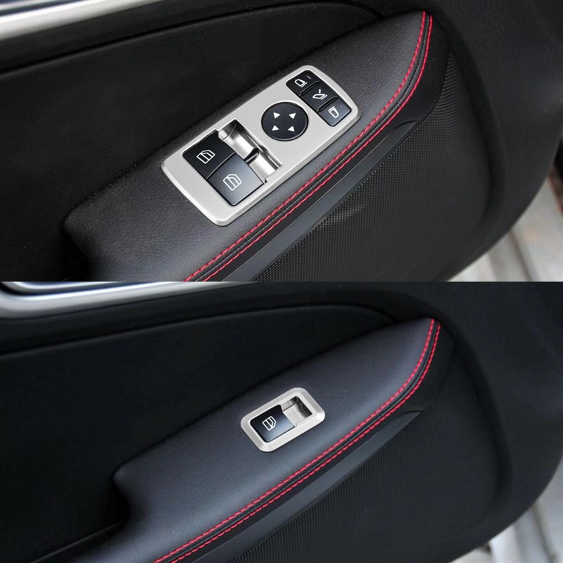奔驰11-12款SLK200 16-19款SLC300 260改装车门升窗按键面板饰条