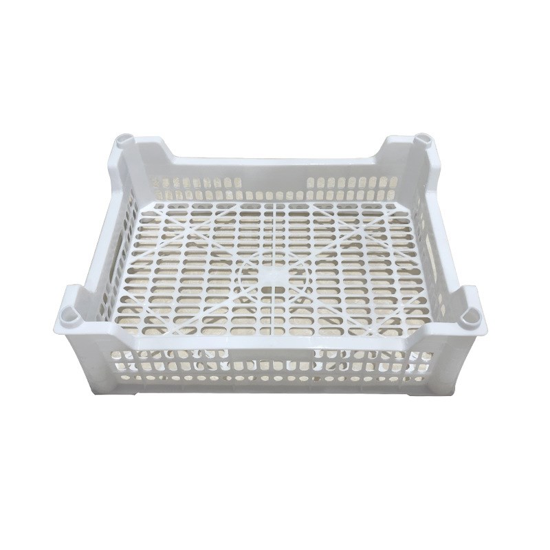 加厚高脚葡萄筐长方形水果运输筐采摘筐白色多功能塑料框果园