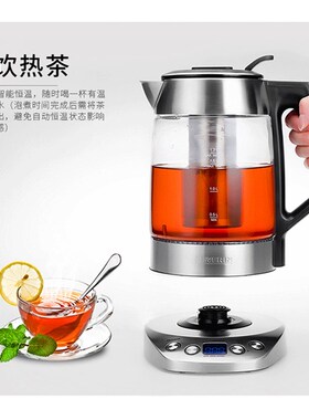 德国Severin家用智能控温保温玻璃电水壶可拆卸茶网养生煮茶壶器