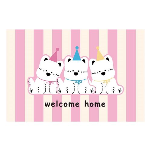 网红西高地入户地垫门口丝圈耐脏防滑脚垫进门玄关门外可裁剪地毯