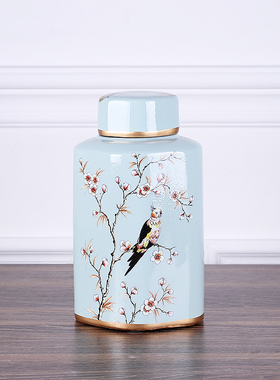 美式乡村陶瓷花瓶花艺摆件 家居样板间客厅餐桌花瓶器装饰品摆设