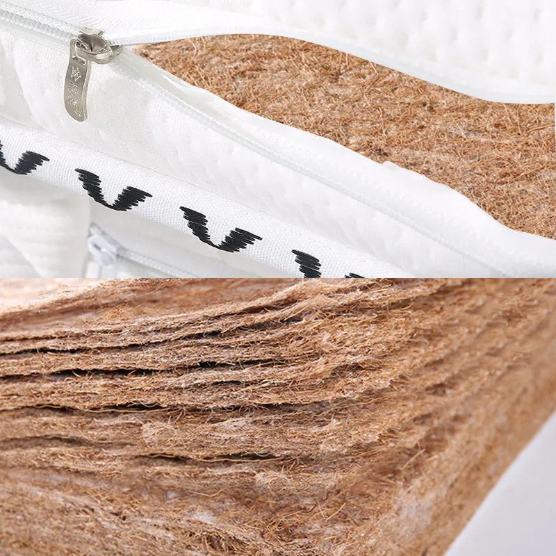 折叠床垫椰棕床垫1.5m1.8m偏硬棕榈折叠床垫棕垫席梦思乳胶床垫