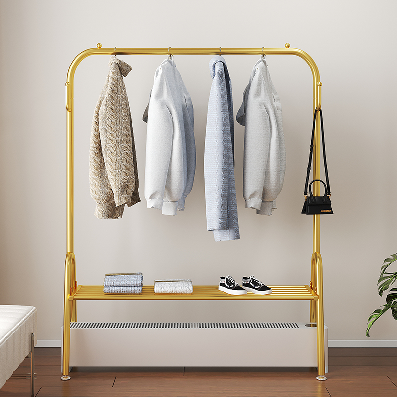 取暖器晾衣杆暖风机烘衣机可折叠卧室落地晾衣架踢脚线架子烘干架