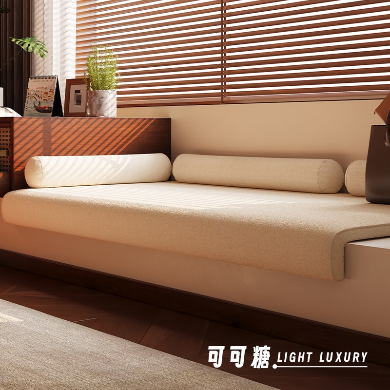 定制飘窗专用坐垫可拆洗窗台垫2025新款阳台垫子垂边款窗台防护垫