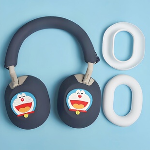 适用Sony/索尼WH-1000XM6头戴式蓝牙耳机保护套情侣可爱卡通WH-1000XM5/WH-1000XM4/3横头梁套耳罩耳帽替换壳