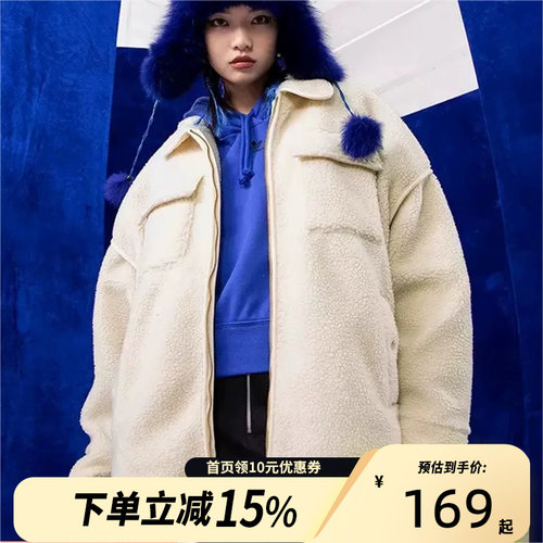 阿迪达斯女款运动摇粒绒外套