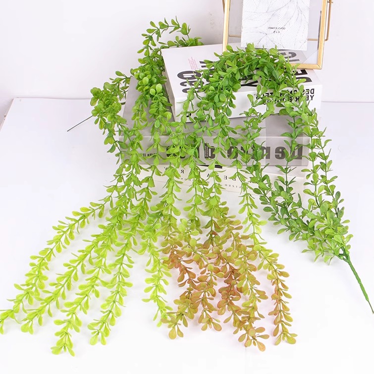婚庆仿真绿色垂柳背景墙壁挂假叶藤条过江龙藤蔓绿植缠绕花藤挂件