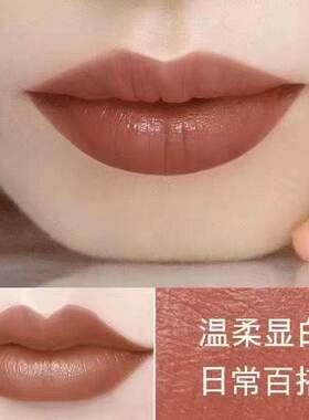 素颜裸色奶茶肉桂色口红黄黑皮学生自然显白正红色不易掉色豆沙色
