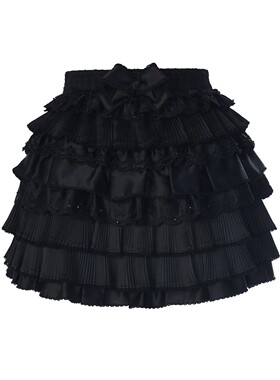 2025冬季新款拉菲蝴蝶结公主裙绣花飞蛋糕裙姆短裙半裙25D11SS102