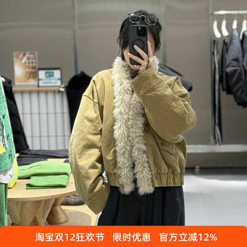 25冬新品羽绒服休闲复古毛领