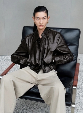 ariosec艾诺丝女神官方旗舰店正品2026春新时尚PU皮外套BR101122