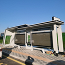 浙江公交站台厂家不锈钢候车亭现代简约巴士公交站台候车亭工厂