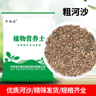 天然粗河沙粒养花用多肉颗粒土铺面石透气黄细沙子鱼缸造景底砂