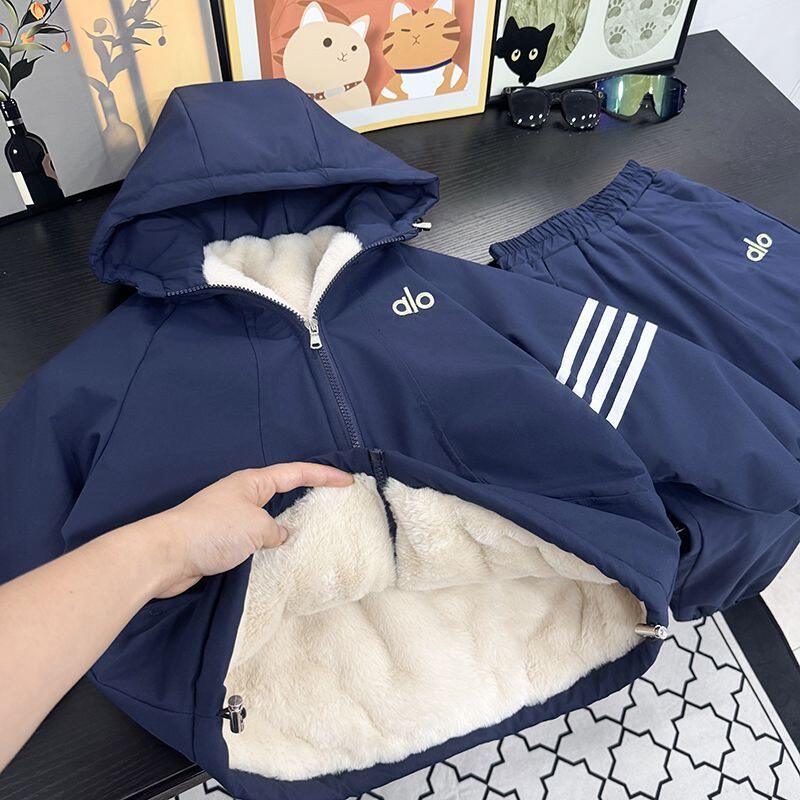 男童春秋套装韩版炸街儿童卫衣裤子两件套2026新款帅气豹纹运动服