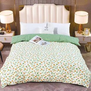 230双人被罩四季 纯棉斜纹被套加密加厚全棉被罩200 通用 AB款