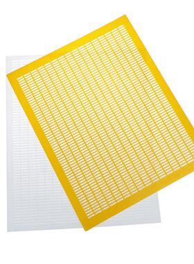 养蜂工具白色/黄色塑料意蜂中蜂隔王板蜂箱隔板10帧可裁剪隔王珊