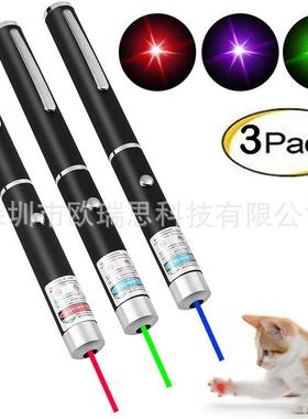 USB充电5mw红光绿光蓝紫光激光单点镭射指示笔沙盘售楼教学教鞭笔