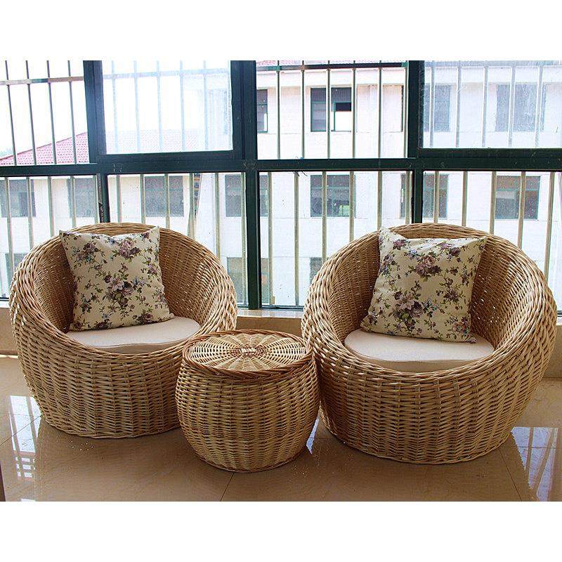 住宅家俱 藤编单人沙发柳编创意藤椅藤编藤家俱阳台休闲 椅茶几三,住宅家具,懒人沙发,淘宝优惠券,粉丝福利购,淘宝优惠卷