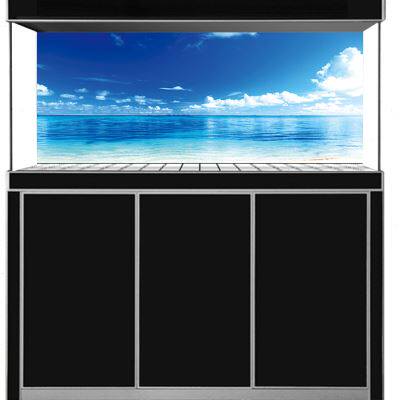 美宠展猷定做鱼缸背景海洋海底世界一米阳光海水鱼缸壁画h0100