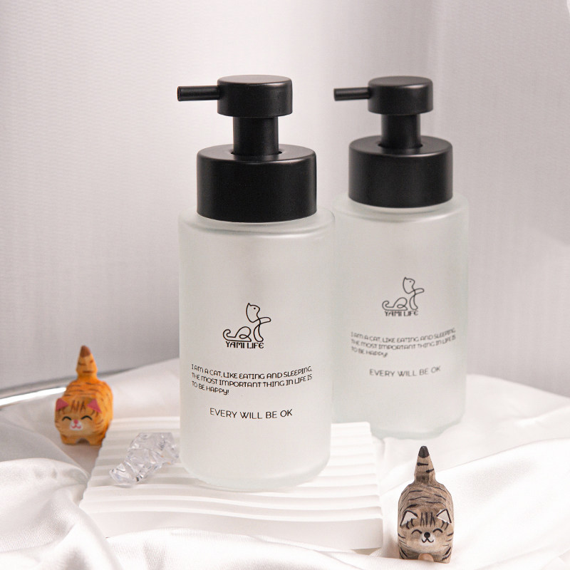 轻奢玻璃起泡瓶发泡按压式洗发水分装瓶洗面奶沐浴露洗手液打泡器,家庭/个人清洁工具,起泡瓶,淘宝优惠券,粉丝福利购,淘宝优惠卷