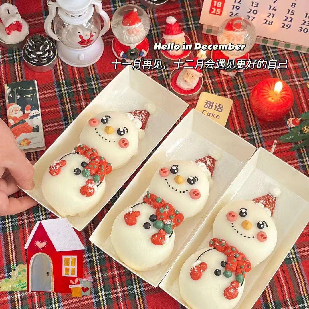 圣诞雪人雪媚娘包装盒小红书同款三明治甜品蛋糕卷烘焙长方打包盒,厨房/烹饪用具,点心包装盒/包装袋,淘宝优惠券,粉丝福利购,淘宝优惠卷