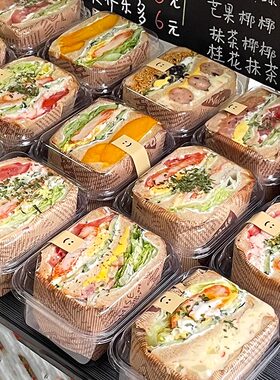 三明治食品级安全材质打包盒