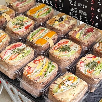 三明治食品级安全材质打包盒