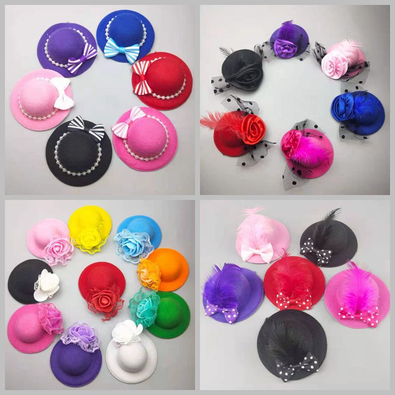 30cm换装洋娃娃屋配件贵妇帽子头饰女孩礼物儿童DIY玩具芭娃巴比