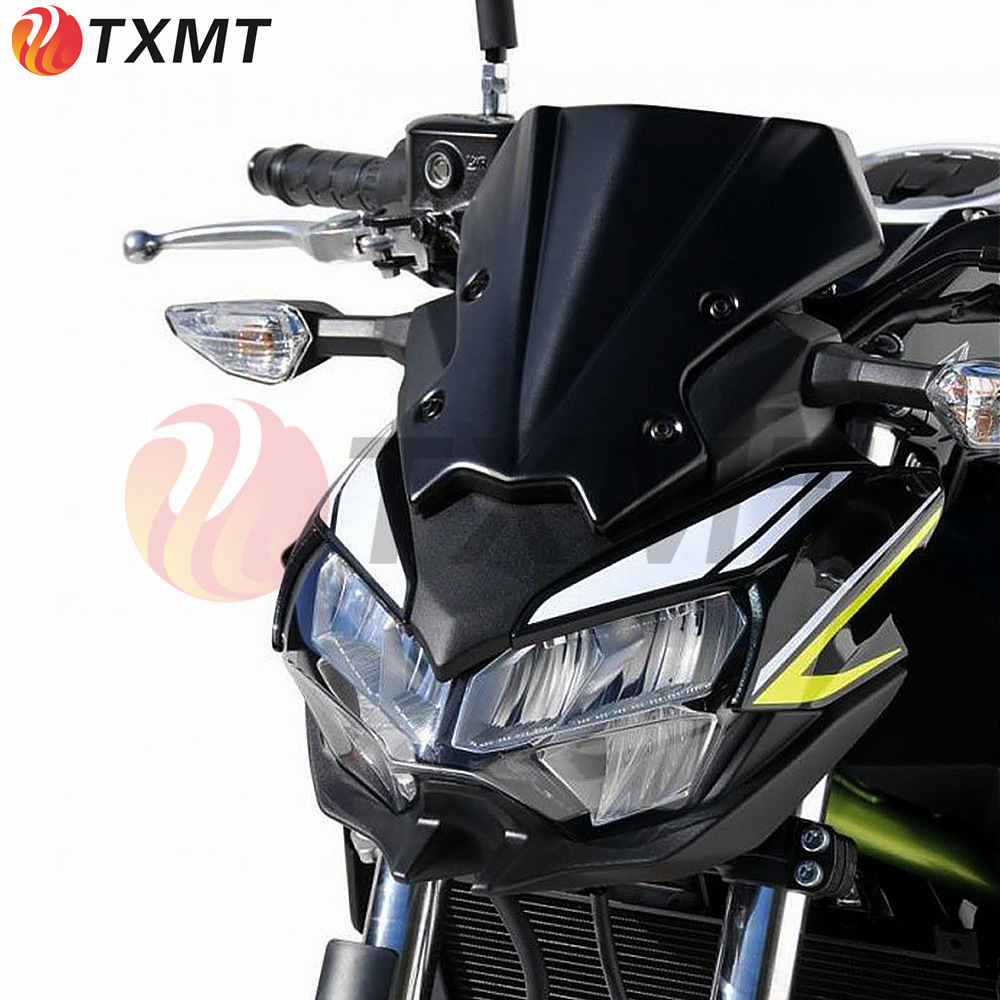 适用川崎Z650 Z900改装件 前风挡低位挡风导流板 整流罩风镜20-21